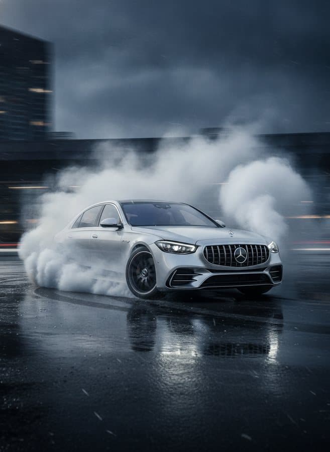 Donut — Rotating inside its own smoke